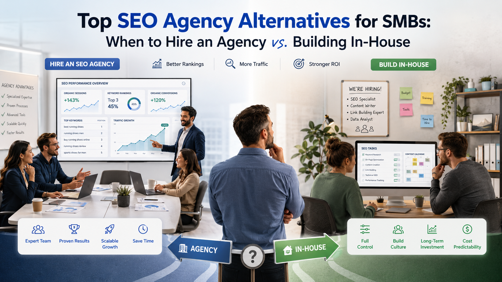 Top SEO Agency Alternatives for SMBs: When to Hire an Agency vs. Building In-House